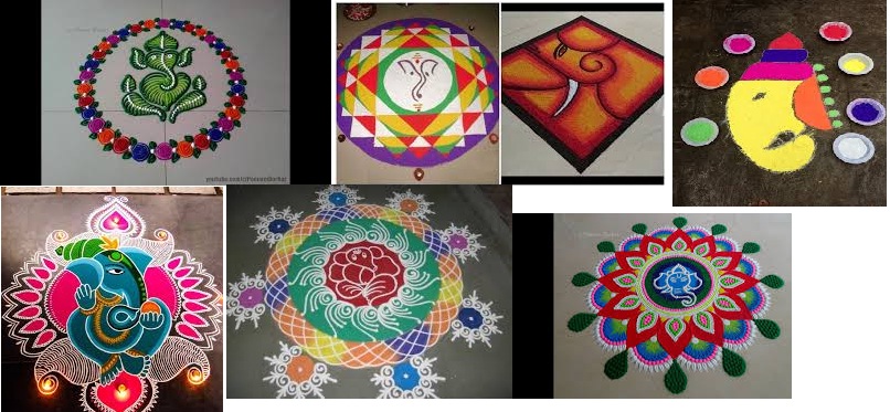 Rangoli for Ganesh Chaturthi